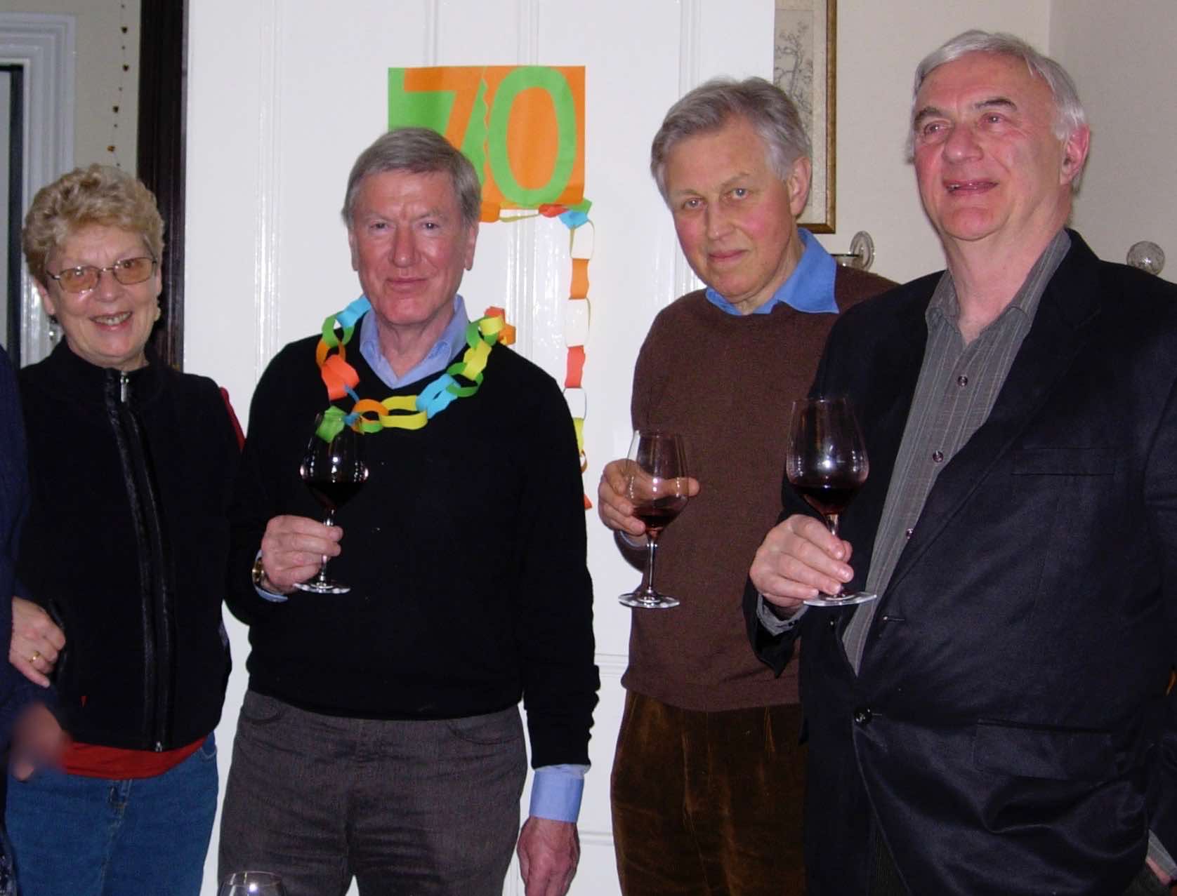 Lisbet Ward and Frank Ward, wine merchants extraordinaire in Deal, Kent; David and Norman