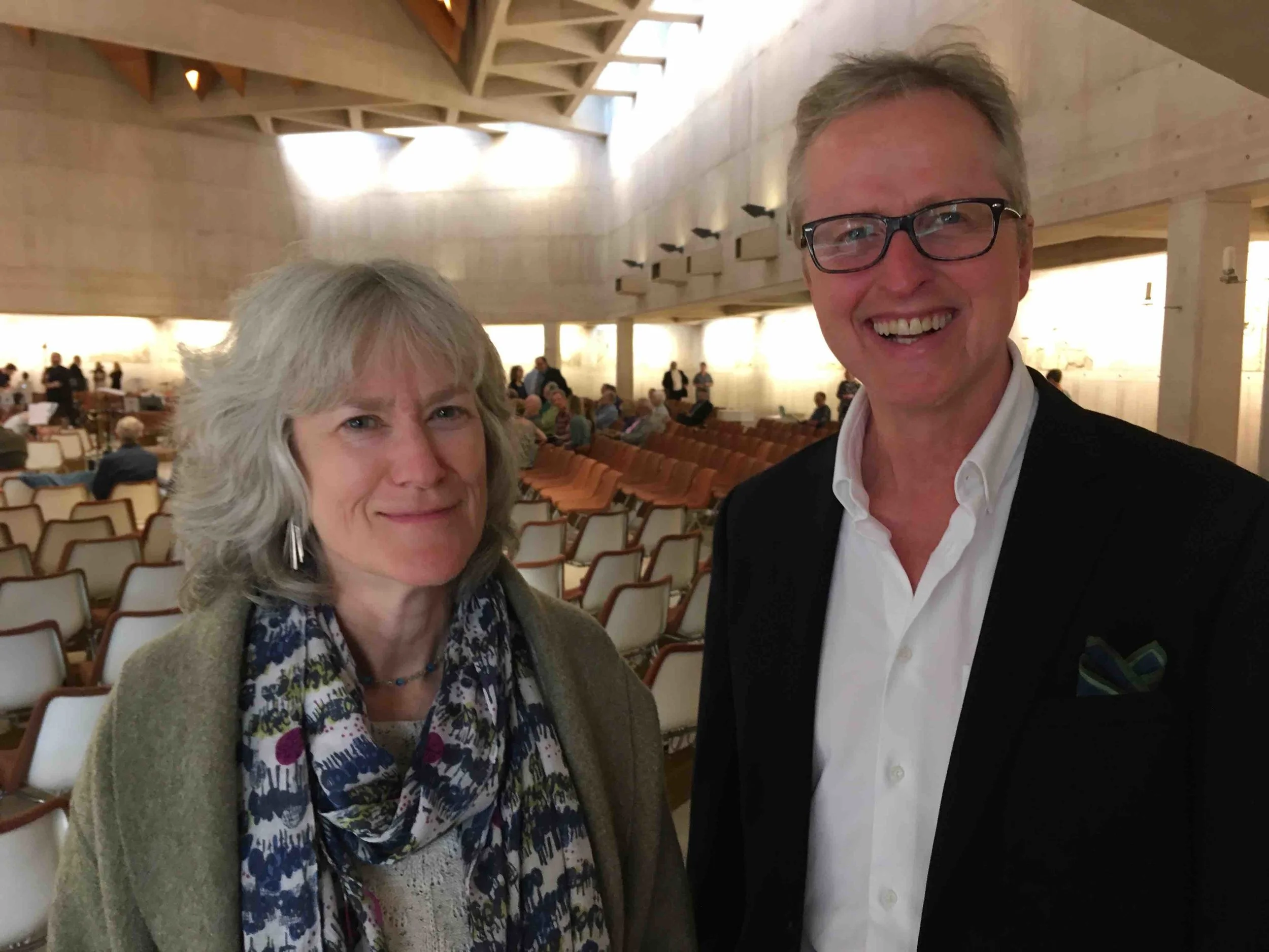 Jean and composer/conductor William Goodchild, June 2019
