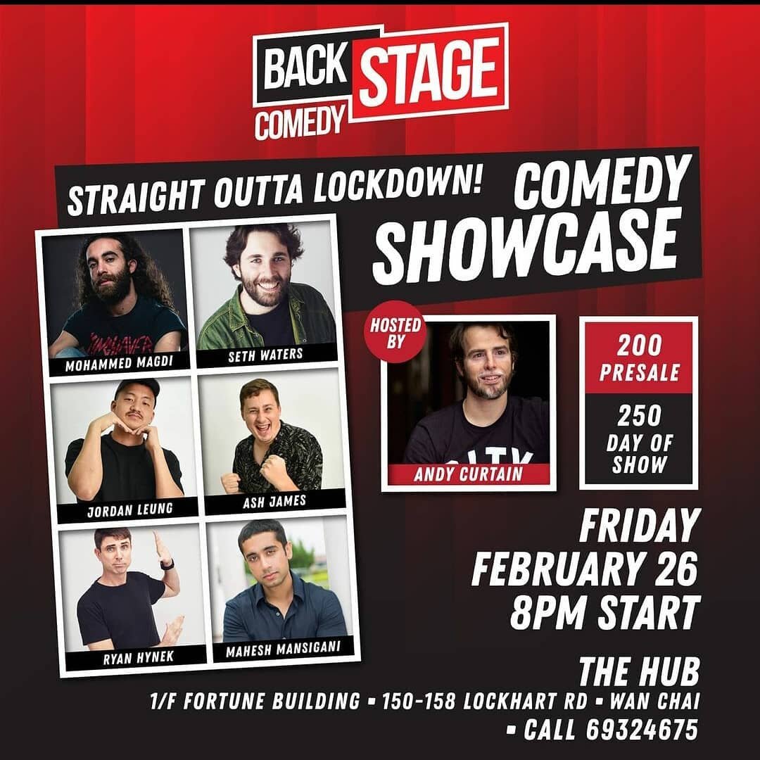 Were back with @thebackstagehk crew this week! Get your laugh on and keep our sellout streak alive! Show schedule and ticketing in bio 👆👆👆
#comedyhk #standupcomedy #standup #hkig