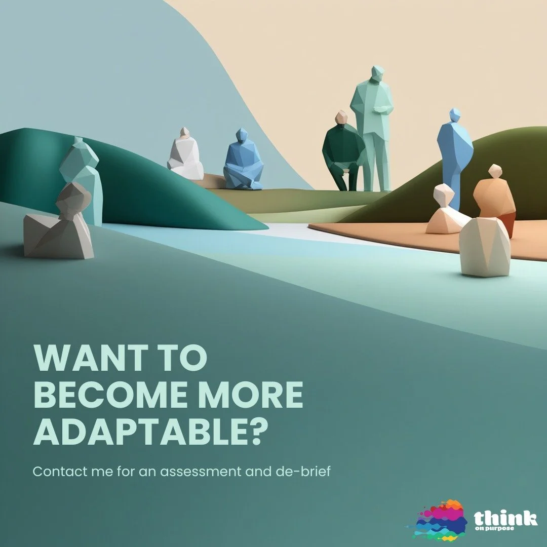 Would like to know how you, your teams and your organisations can become more adaptable?

Contact me for more information or pop some time in my diary via the link in my profile. 

#adaptability #aqintelligence #acemodel #ability #character #environm