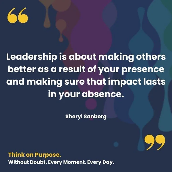 I have been blessed to have been in the presence of some of these leaders. 

If you want to be that leader,  come and have a chat. I would love nothing more than to help you reach your potential.

#reachingpotential #thinkonpurpose #lifteachotherup #