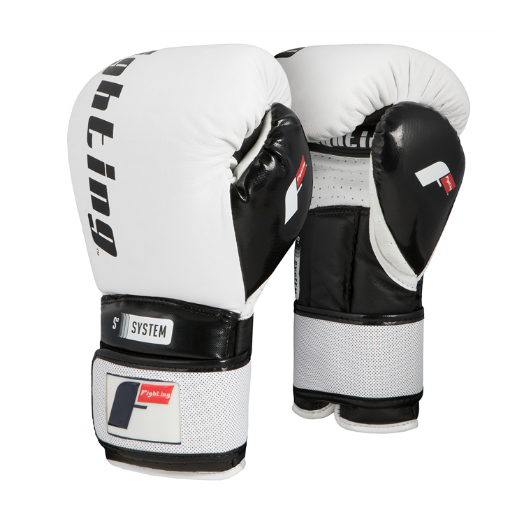 Fighting Sports S2 Gel Boxing Power Sparring Gloves White/Black 