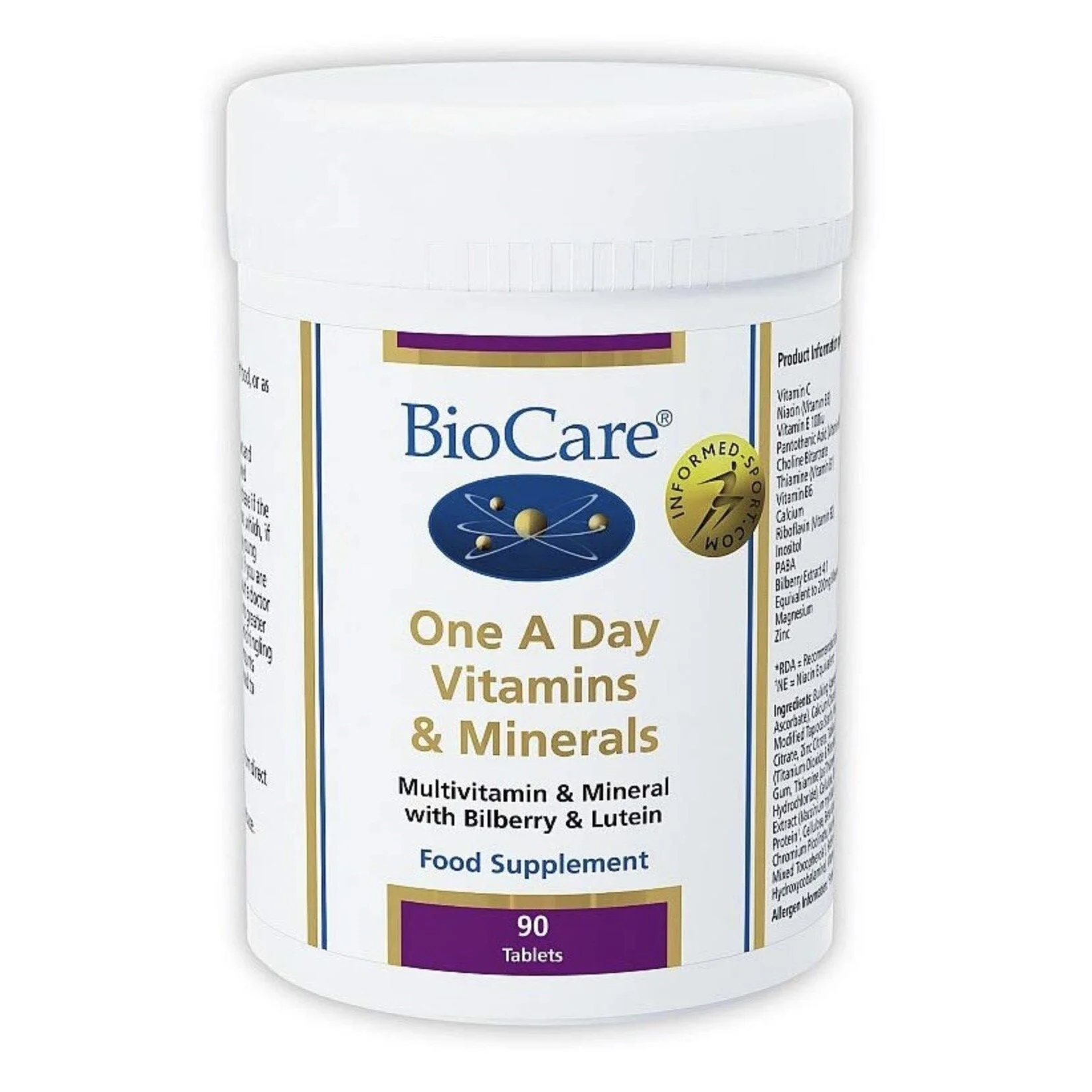 Biocare One A Day Vitamins and Minerals