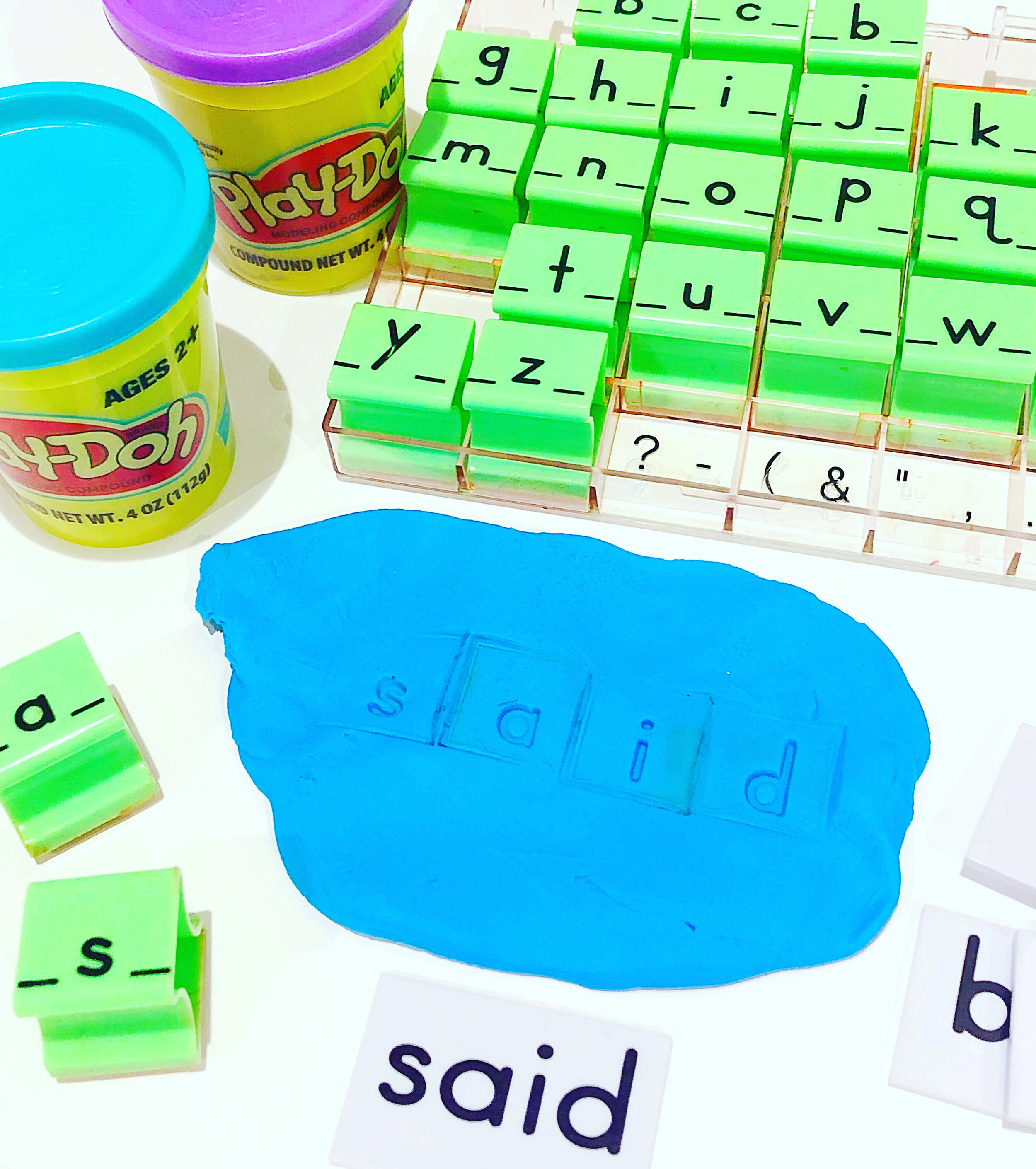 Alphabet Stamp Storage for Centers and Word Work