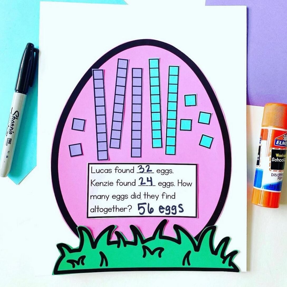 An EGGciting Math Craft!😍
I love using this math craft to practice solving word problems! Plus, it looks so cute in the hallway for spring.
🔗https://bit.ly/3Ko7AC5
Click the link in my profile to shop my IG
.
.
#firstgrademath #mathcrafts #firstgra