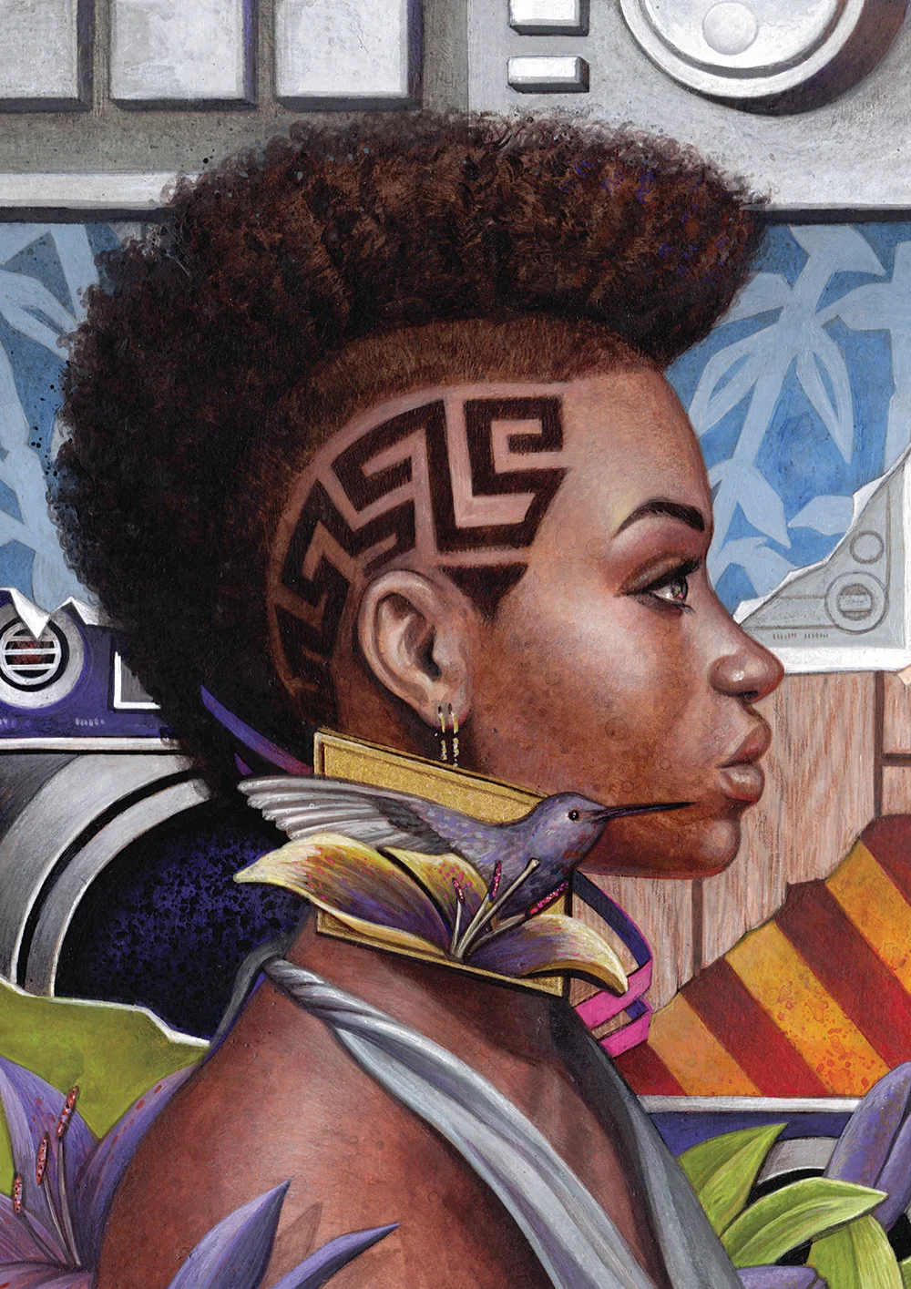 “Soul of Soraya” Mixed Media on Board