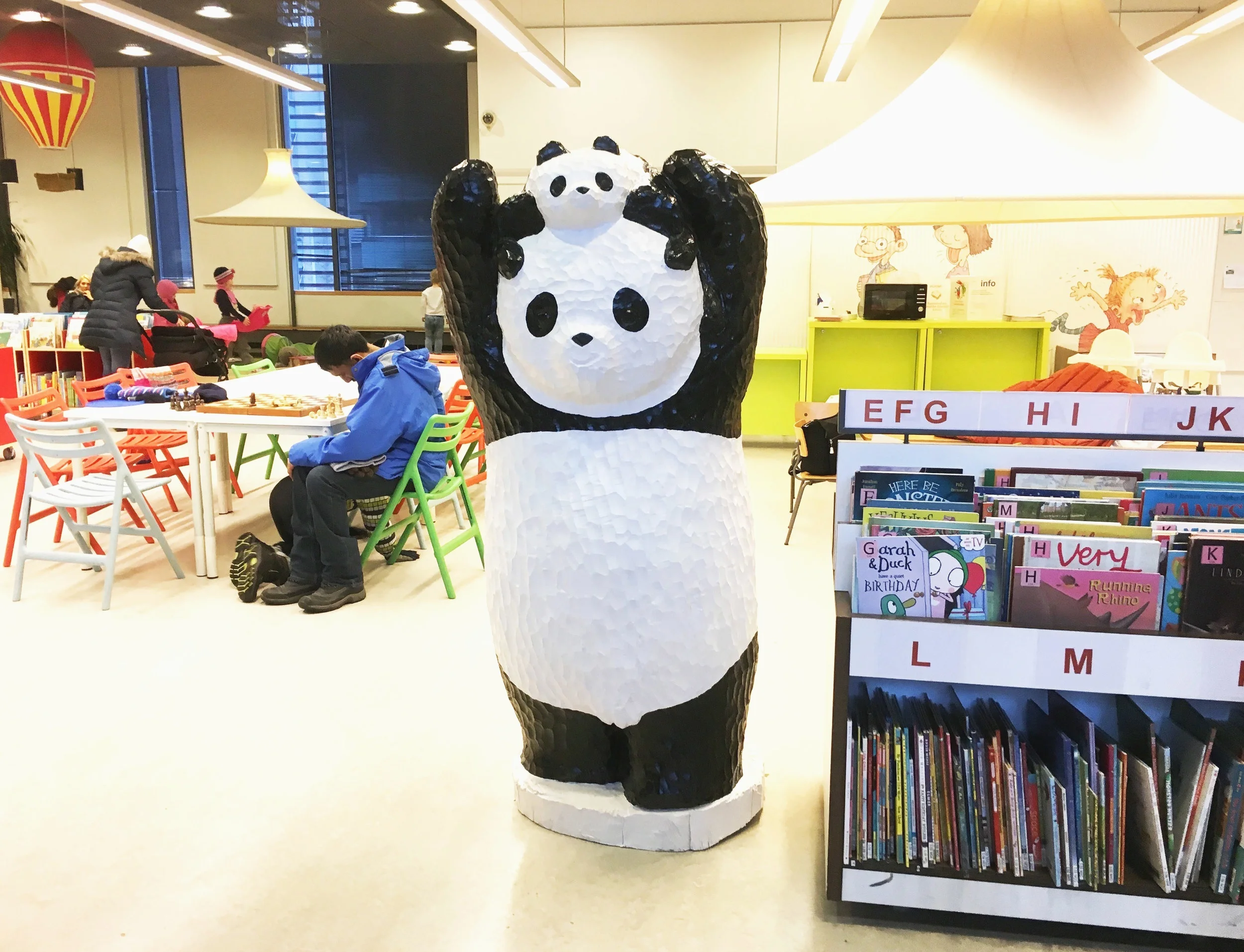 Panda papa &amp; child