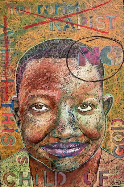 Bob Lockhart West African Woman 14x19 Oil pastel and neopastel 550.jpg