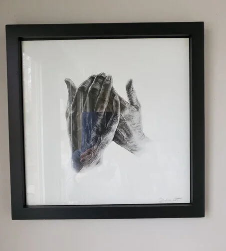 Seasone of Grace I Framed giclee print 14x14 $75..jpg