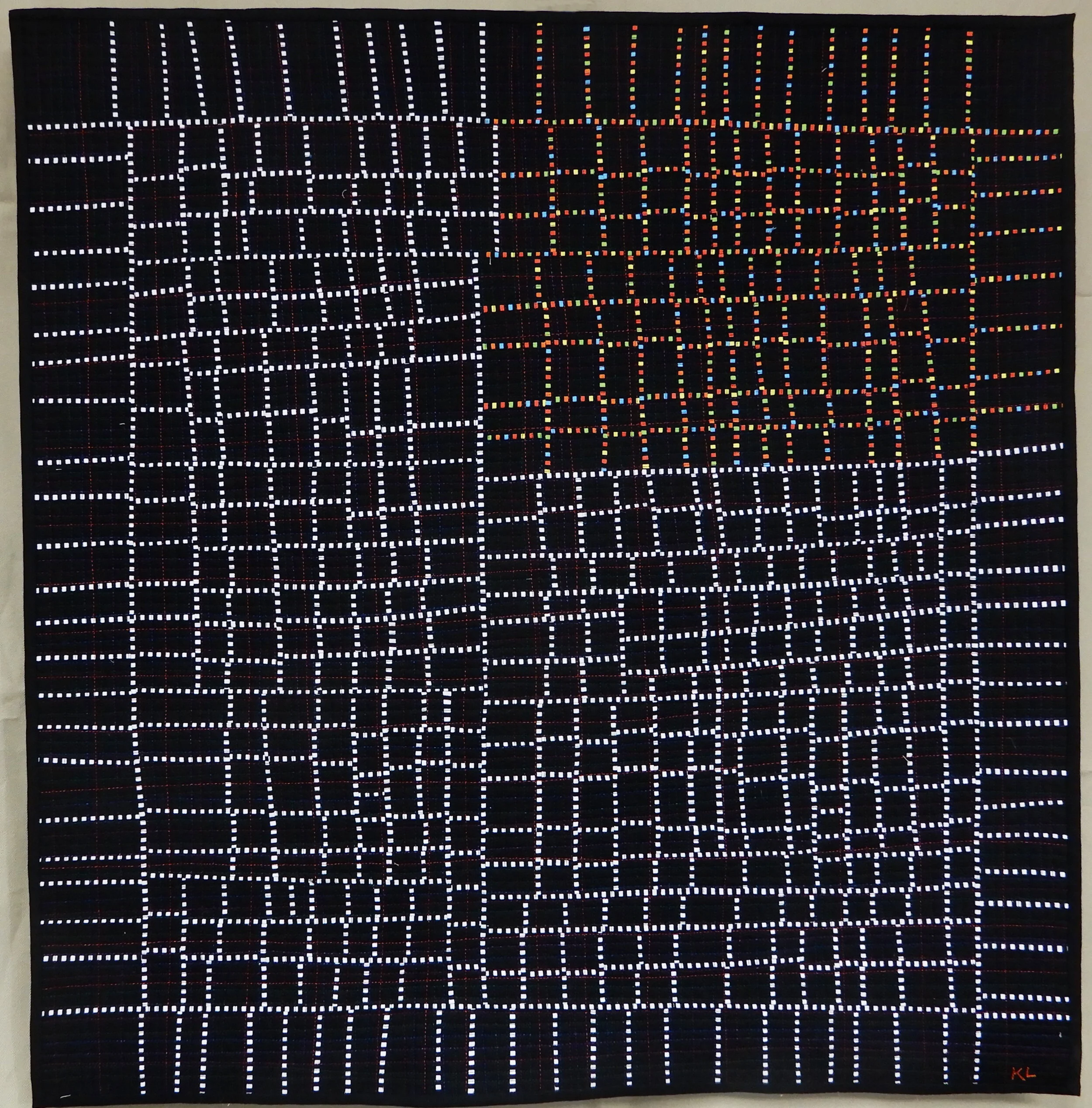 Kathleen Loomis : Red Corner Grid