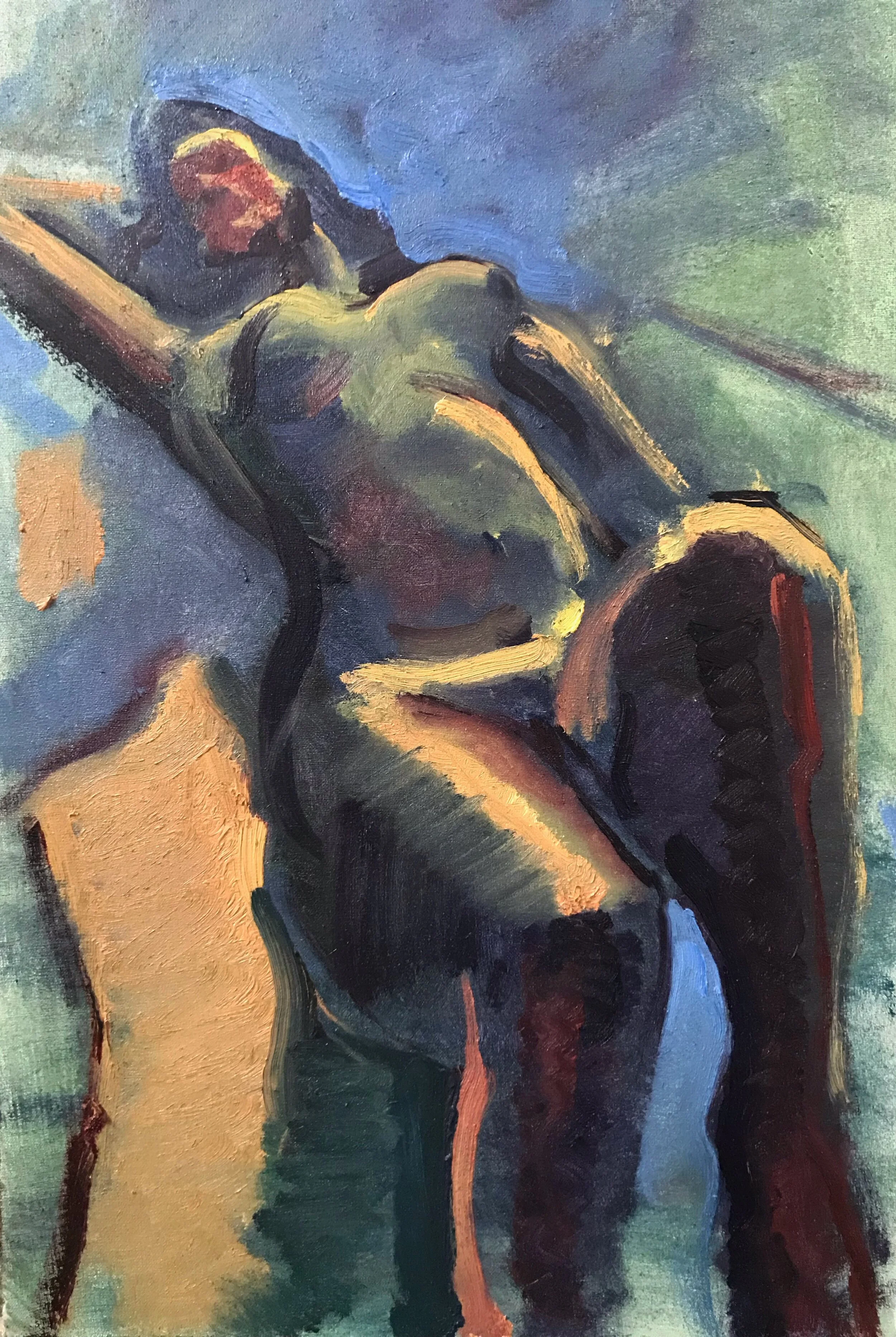 #7 “Emily Reclining” Oil on Panel, 15”x24” 2019.jpeg