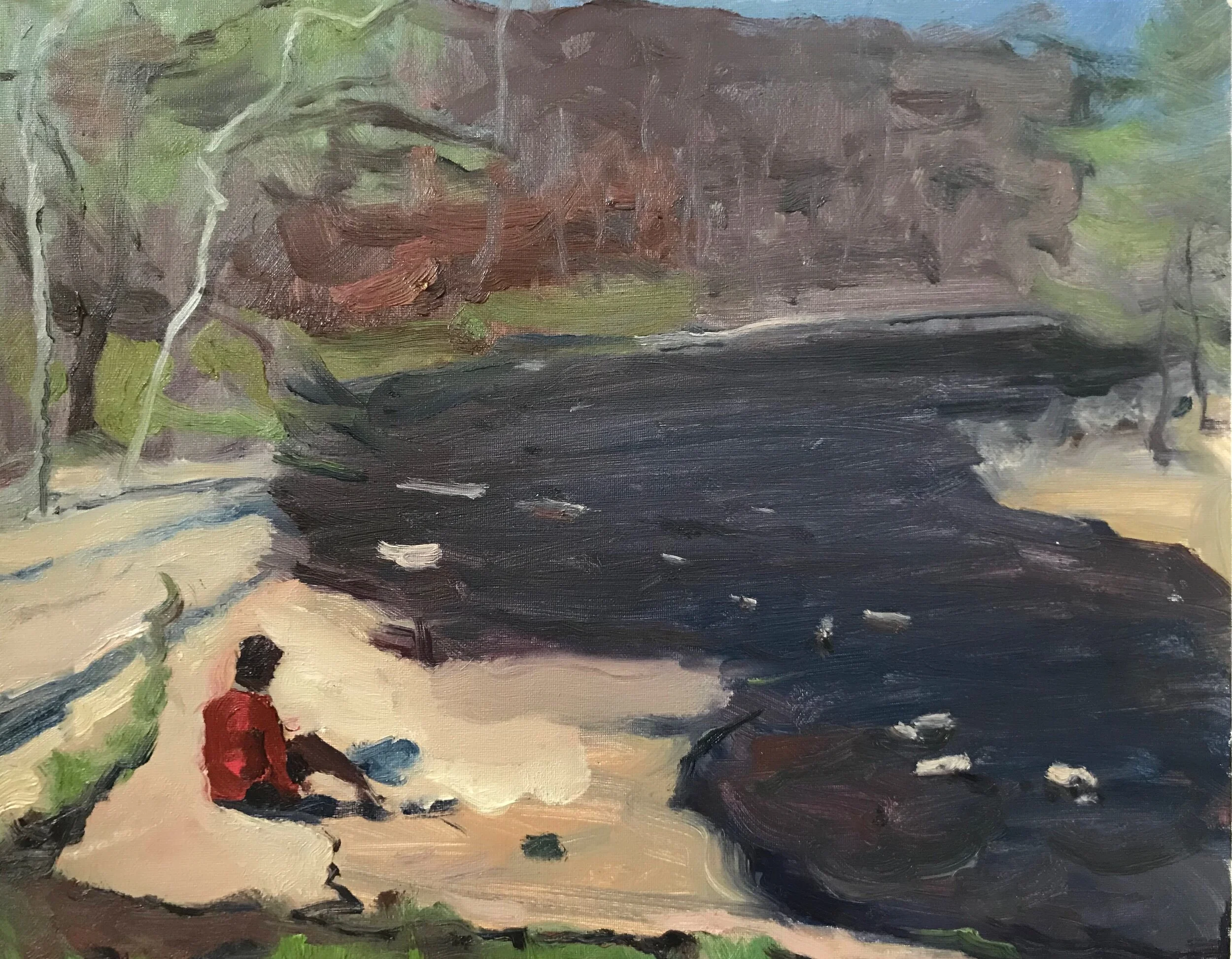 Aaron Lubrick  “Jacob Watching the Creek”