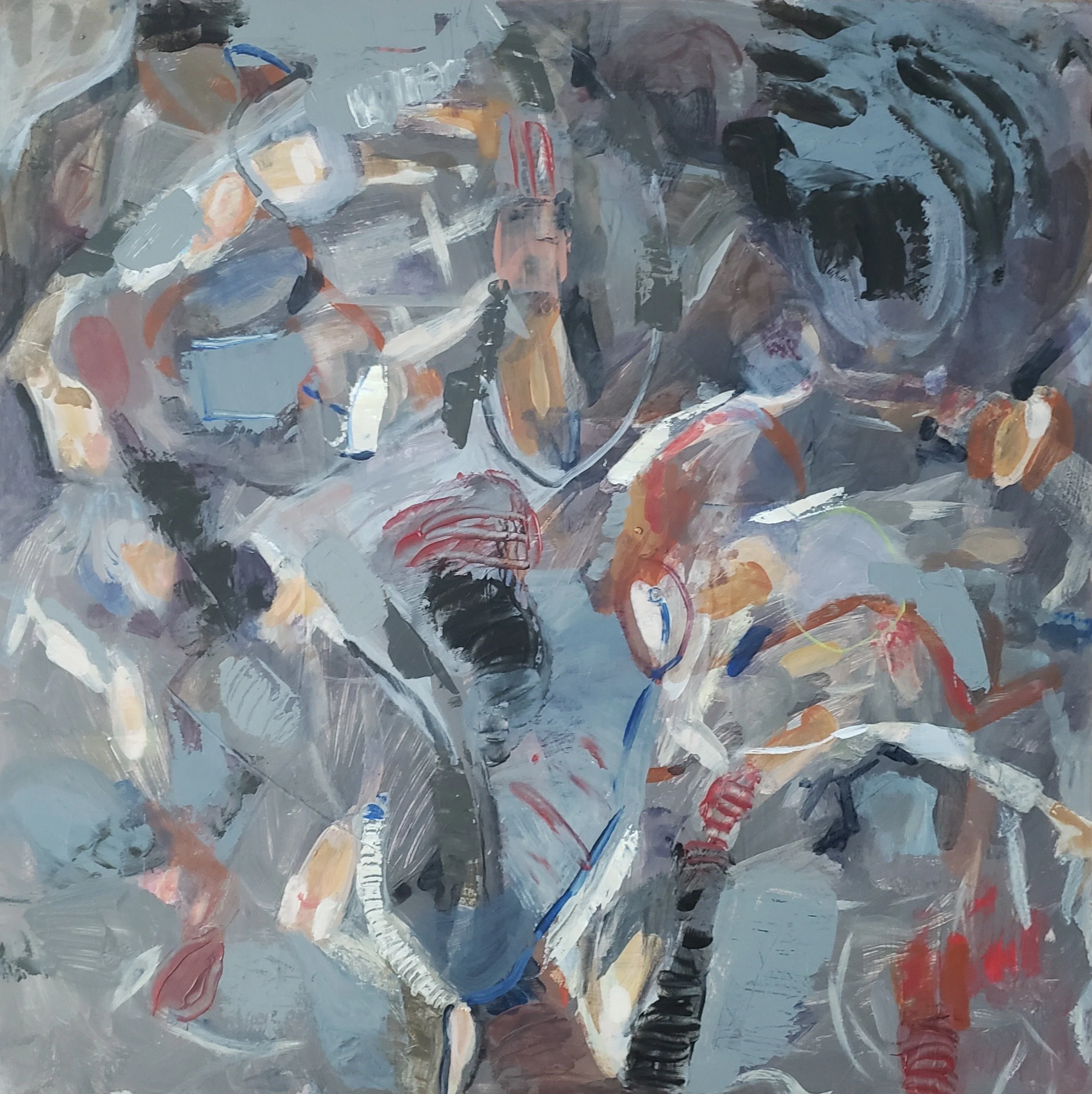  Weathervane, 2024  Acrylic on Masonite, 24 x 24 inches   