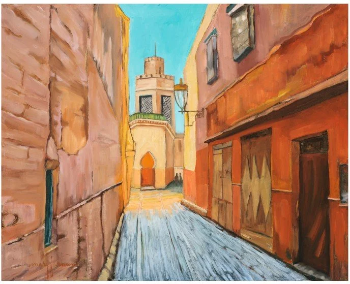 Mary Farnum Burnley, In the Medina, Marrakesh, Morocco