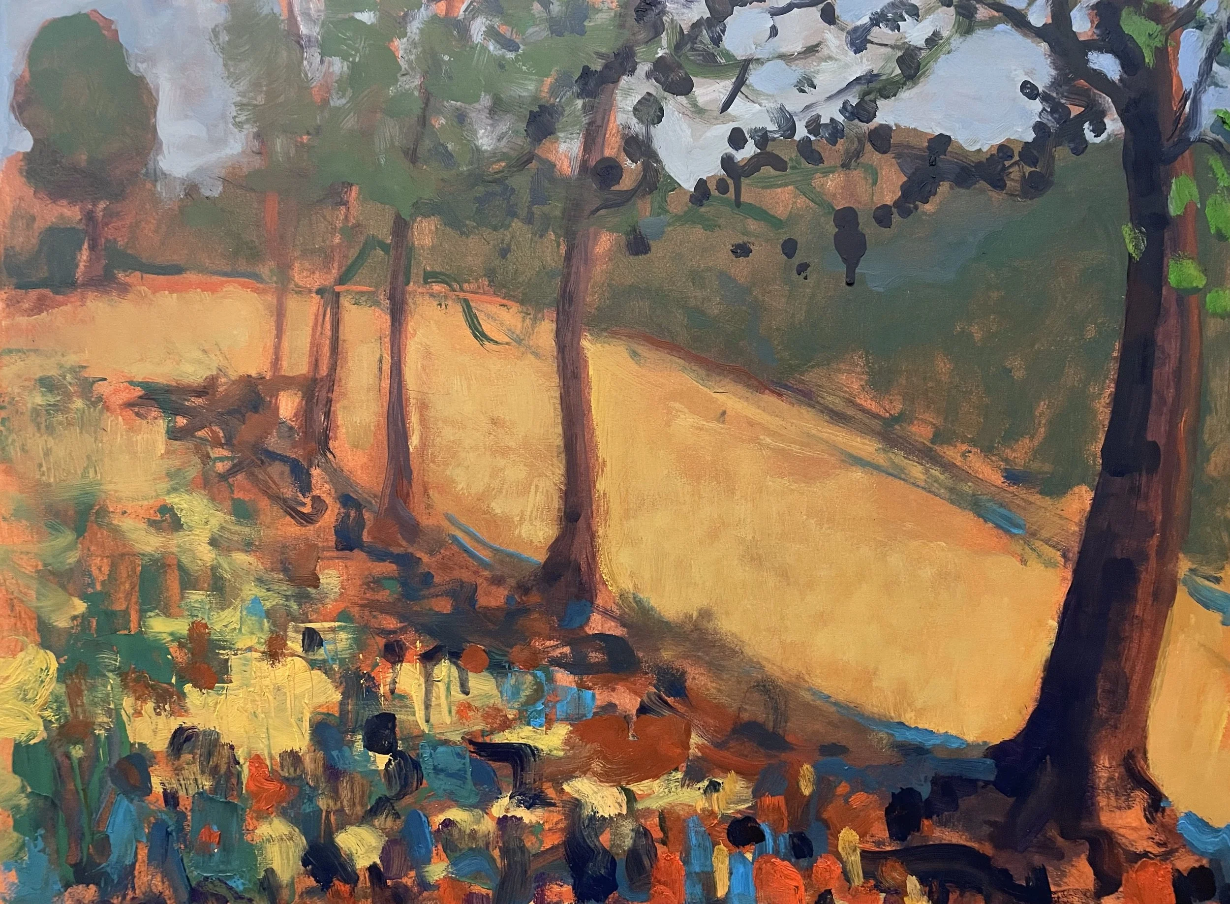 Aaron Lubrick, Row of Trees in Cherokee