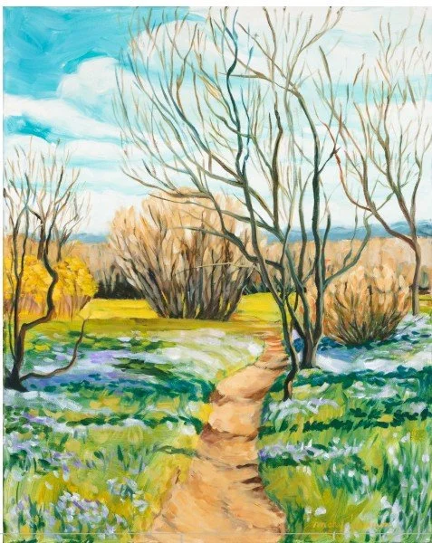 Mary Farnum Burnley, Spring Violets, Birr Castle. Ireland II