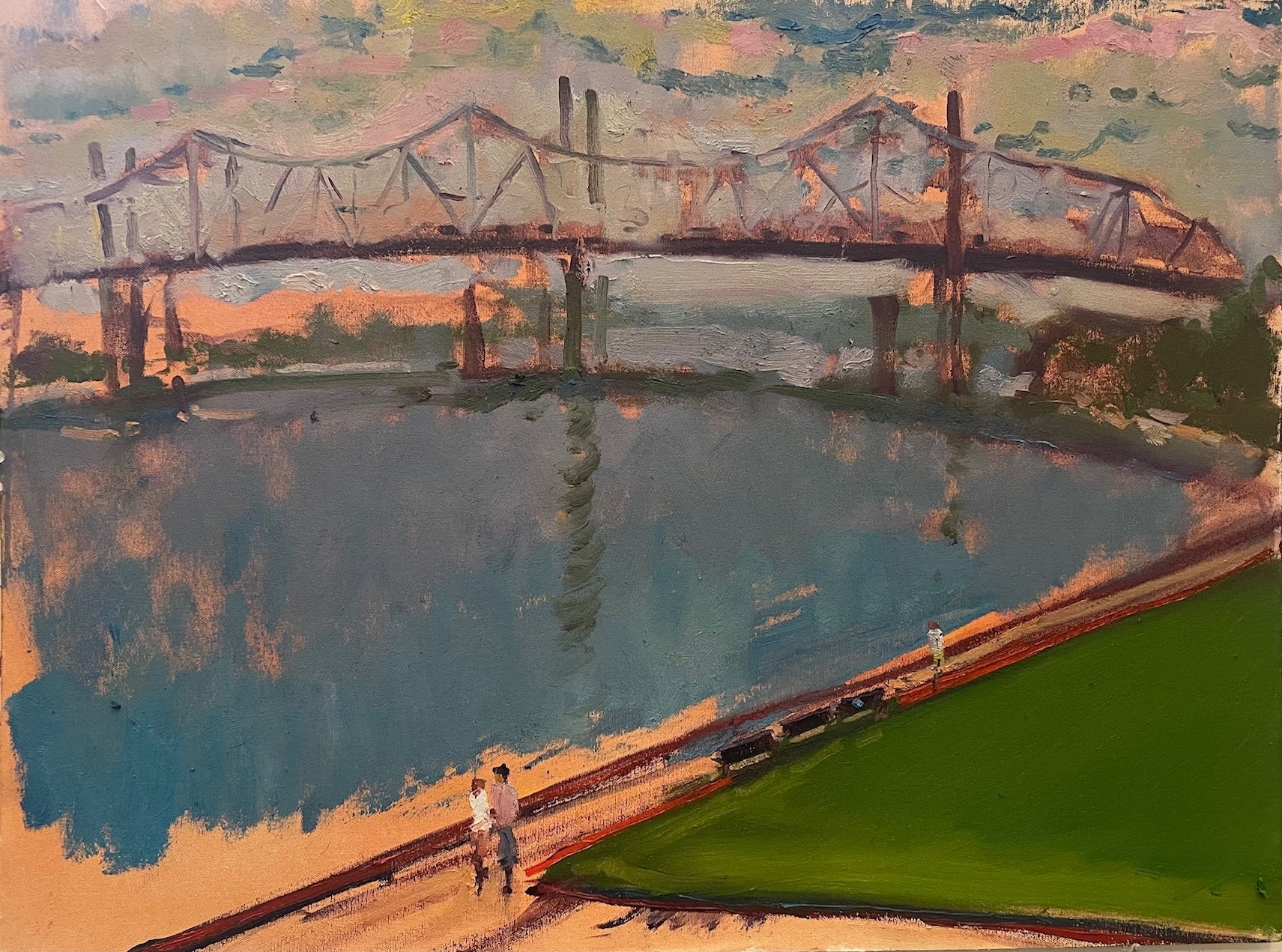 Aaron Lubrick, Walking at Waterfront Park