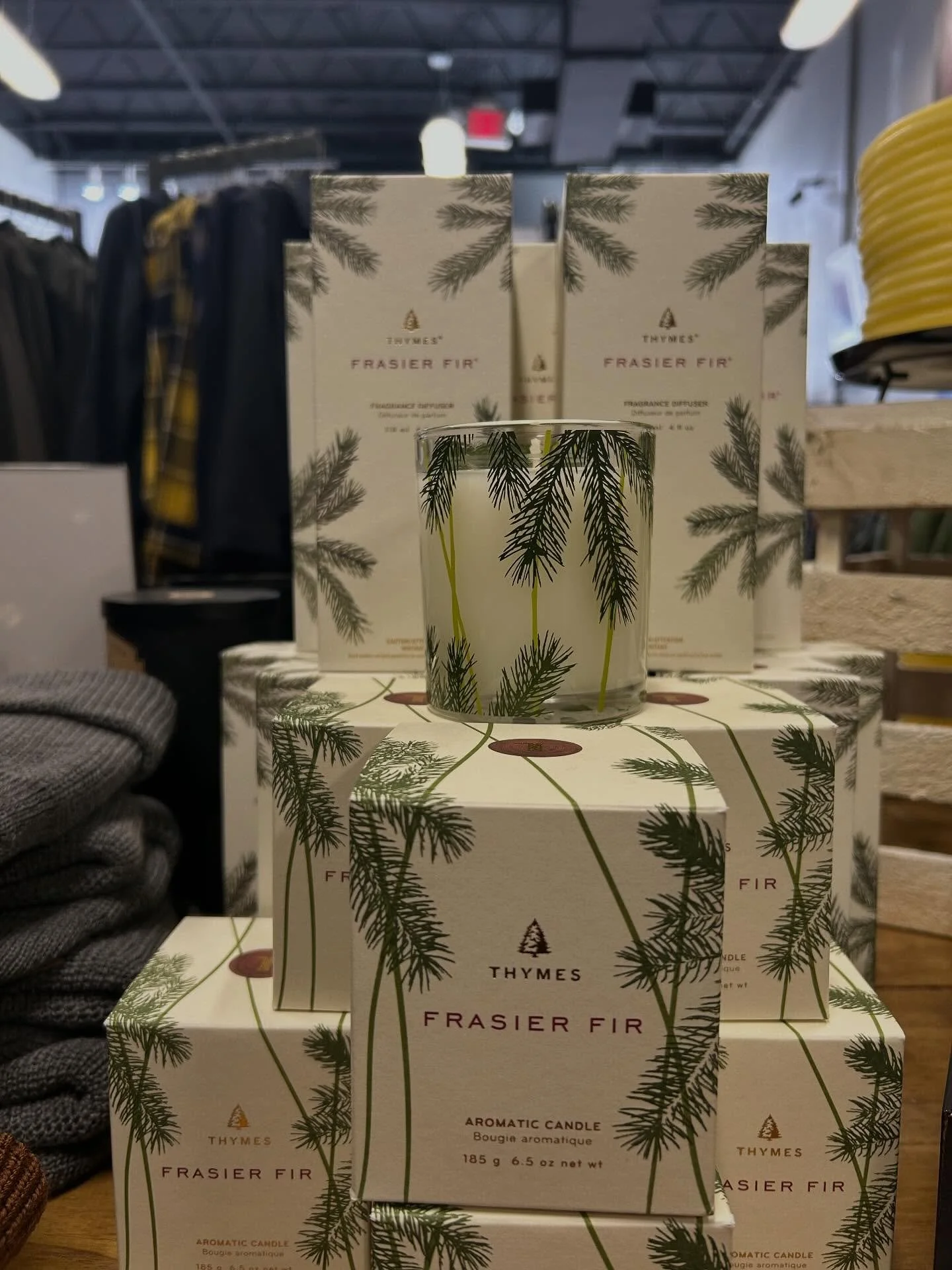 The @thymesfragrances Frasier Fir candles and diffusers are BACK!!