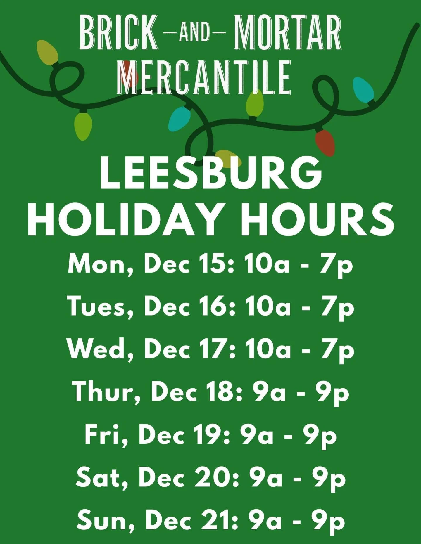 This weeks extended hours! We&rsquo;re here for all your shopping needs! 

Swipe for your store &mdash;>