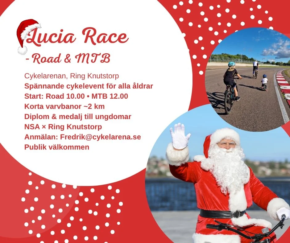 Inbjudan: Lucia Race på Cykelarenan – Road &amp; MTB