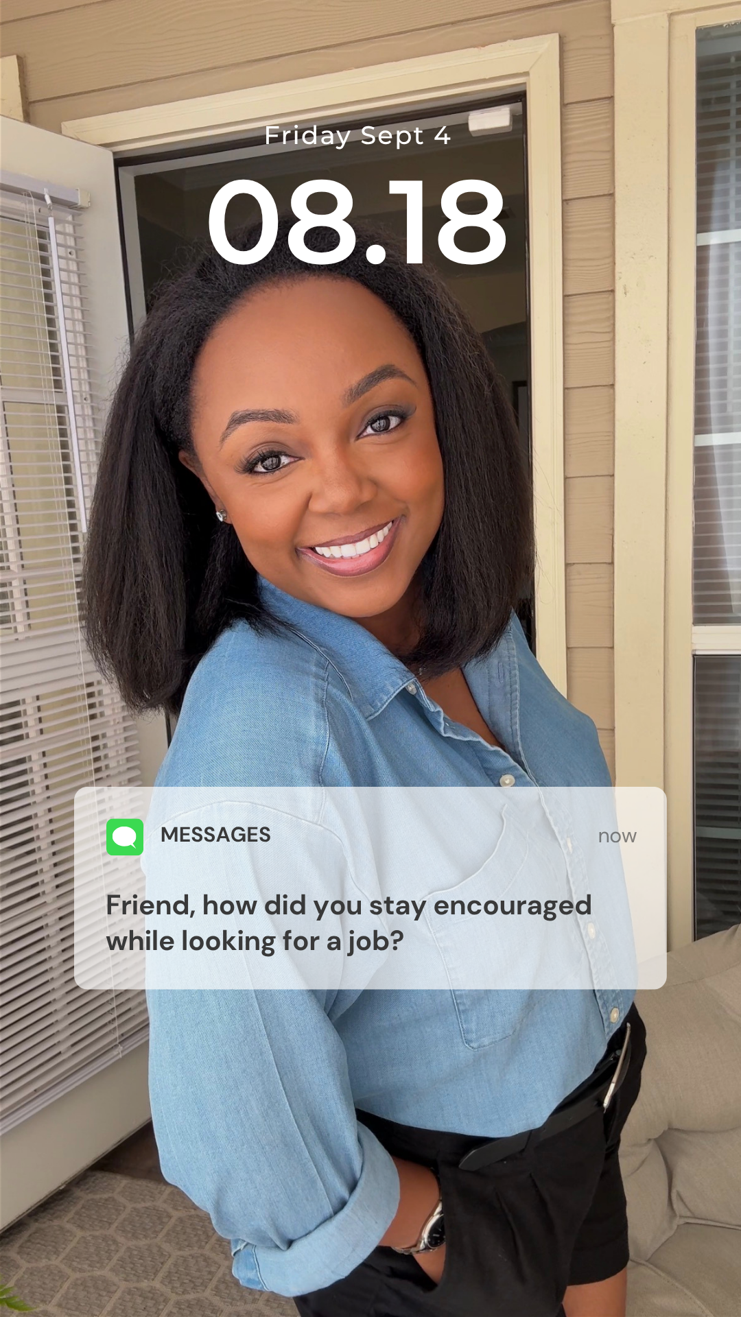 Friend, how did you stay encouraged while looking for a job?