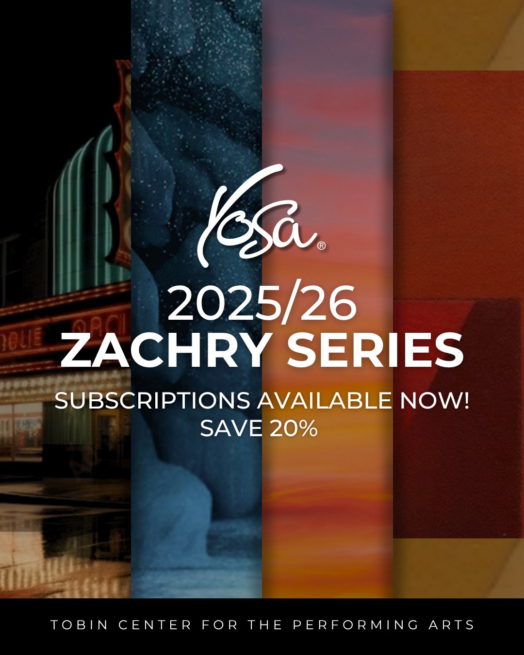 🎻 Get ready for an unforgettable season! YOSA&rsquo;s 2025/26 Zachry Series is here&mdash;featuring iconic film scores, powerful American tributes, holiday magic, and a dramatic finale with Shostakovich&rsquo;s Symphony No. 5, all live at the Tobin 
