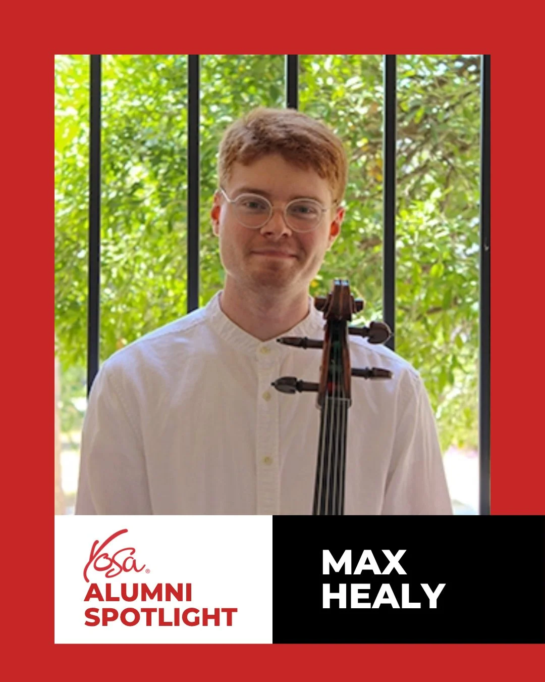 From San Antonio to the national stage, YOSA alumnus Max Healy is making waves in the world of classical music!⁠
⁠
A former YOSA Philharmonic cellist, Max&rsquo;s journey reflects a deep dedication to his craft. He is currently a Cello Fellow at the 