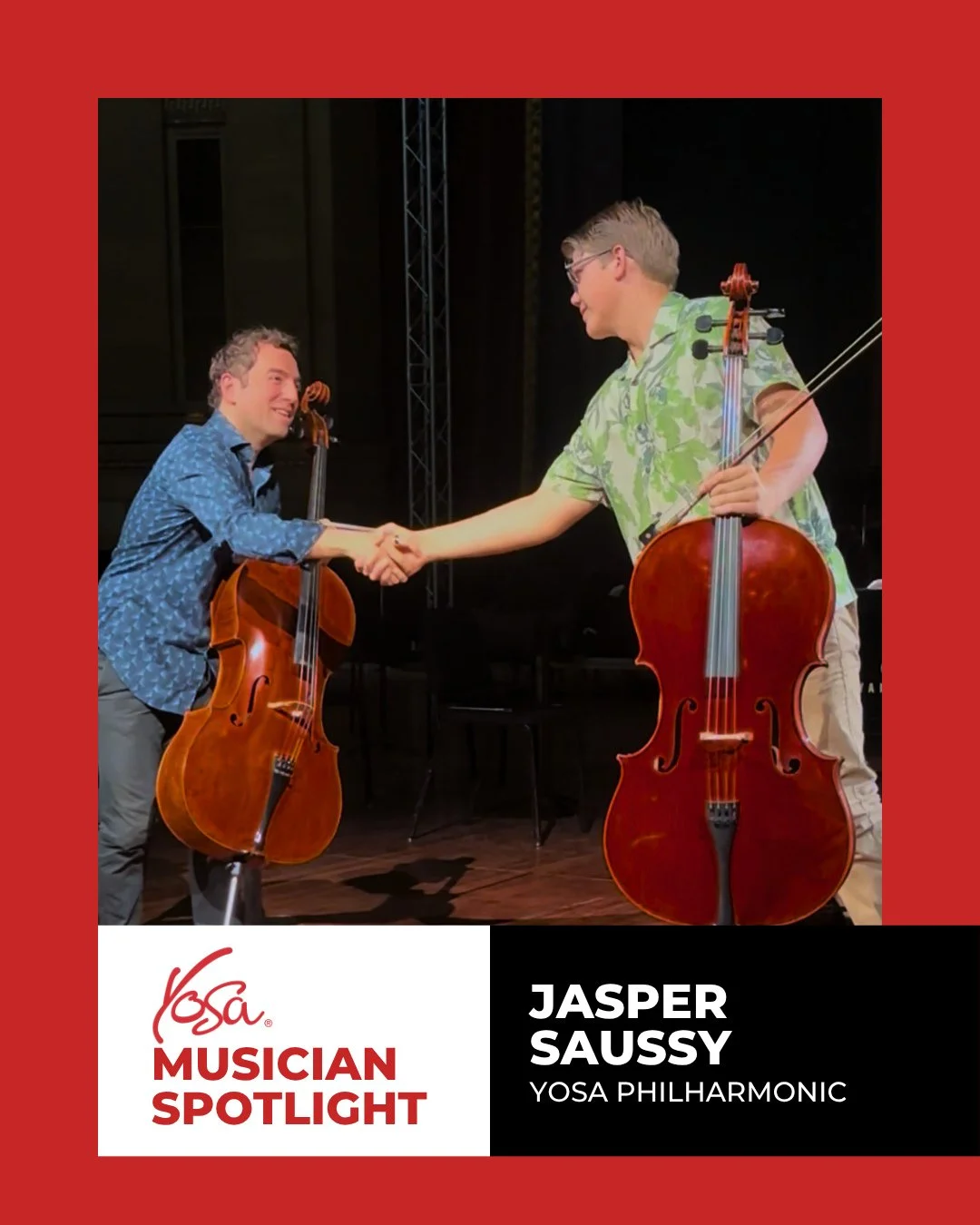 We&rsquo;re excited to celebrate Jasper Saussy, an 8th grader and one of the youngest members of YOSA Philharmonic! This month, Jasper was selected to perform in a masterclass with San Antonio Philharmonic guest artist Tommy Mesa&mdash;an incredible 