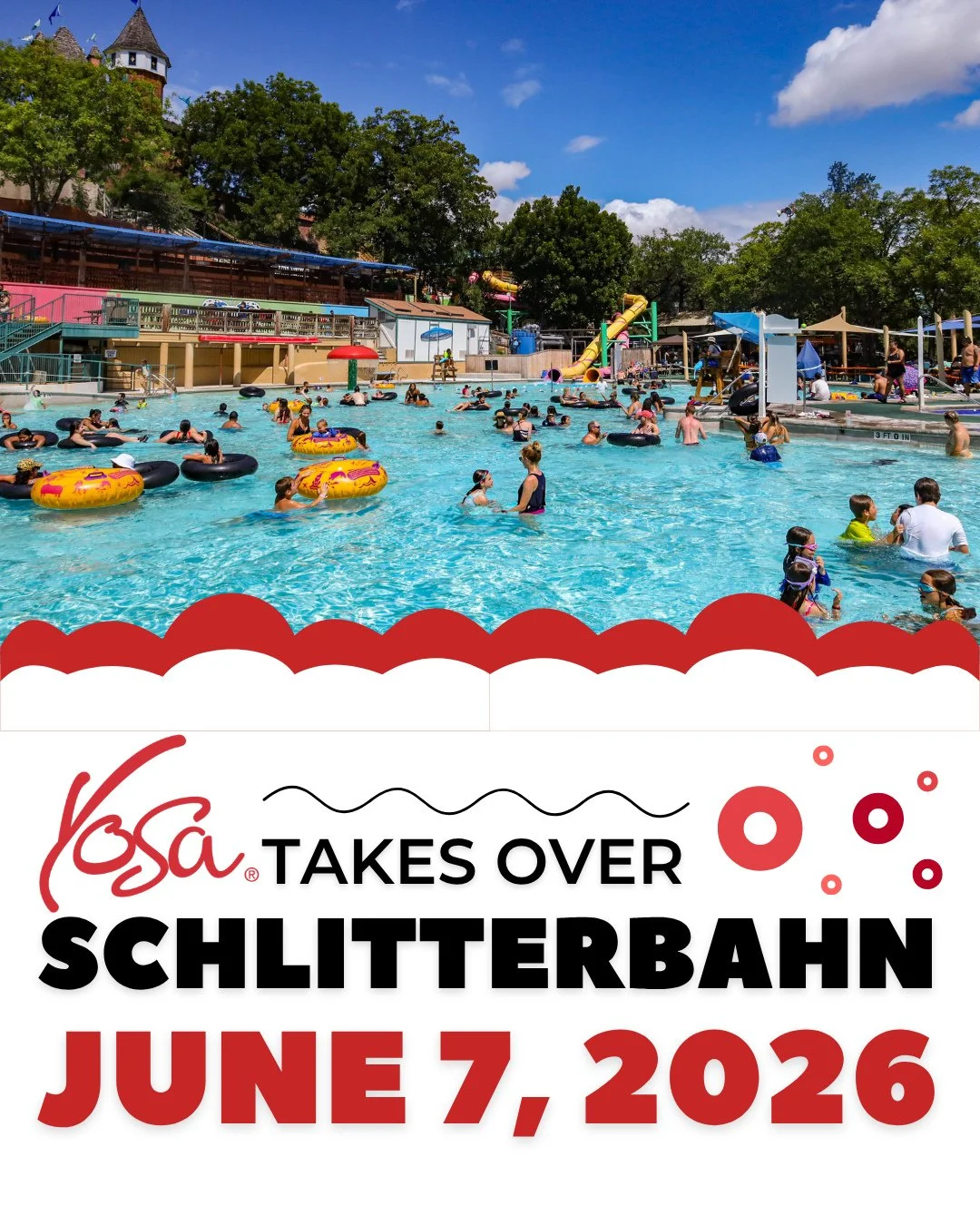 Making a splash to close out the season on June 7th! 💦🎶⁠
⁠
YOSA families, join us for a day of fun at Schlitterbahn Waterpark as we celebrate an incredible year together! Bring the whole family, enjoy the rides, and spend the day your way, relaxing