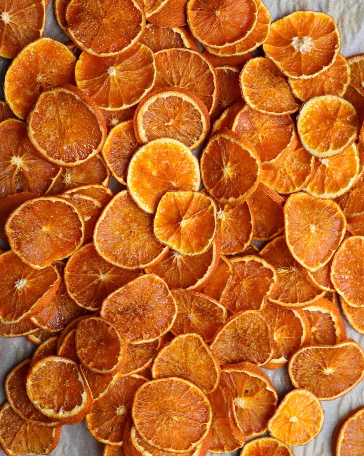 It&rsquo;s December 31st, and although I don&rsquo;t have any special recipe or fancy photo, here&rsquo;s a picture of some oranges, dried for hanging and enjoying during the winter season. I&rsquo;ll leave the drying method below, but first I wanted