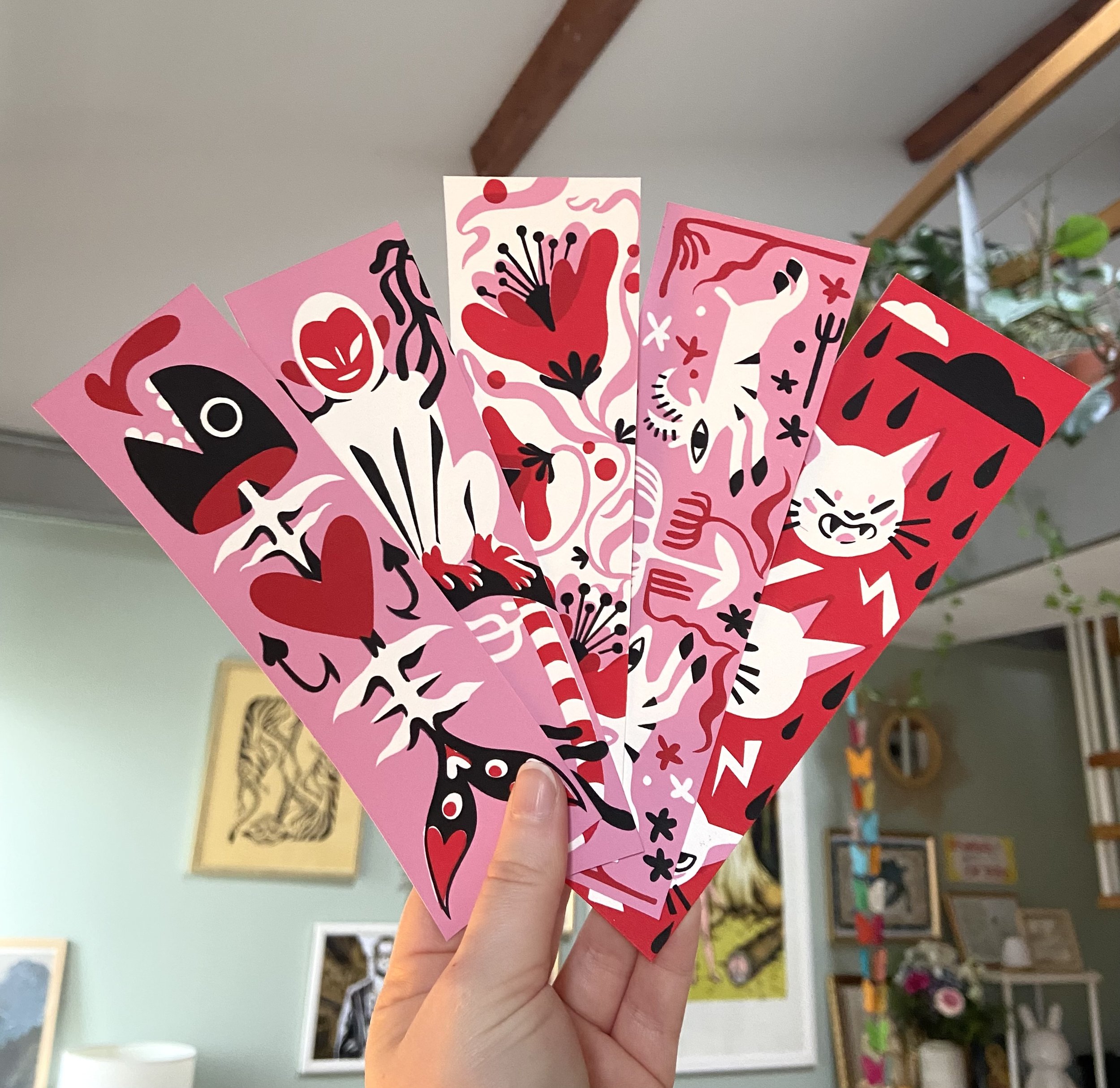 Lot de marques-pages (Sérigraphie)