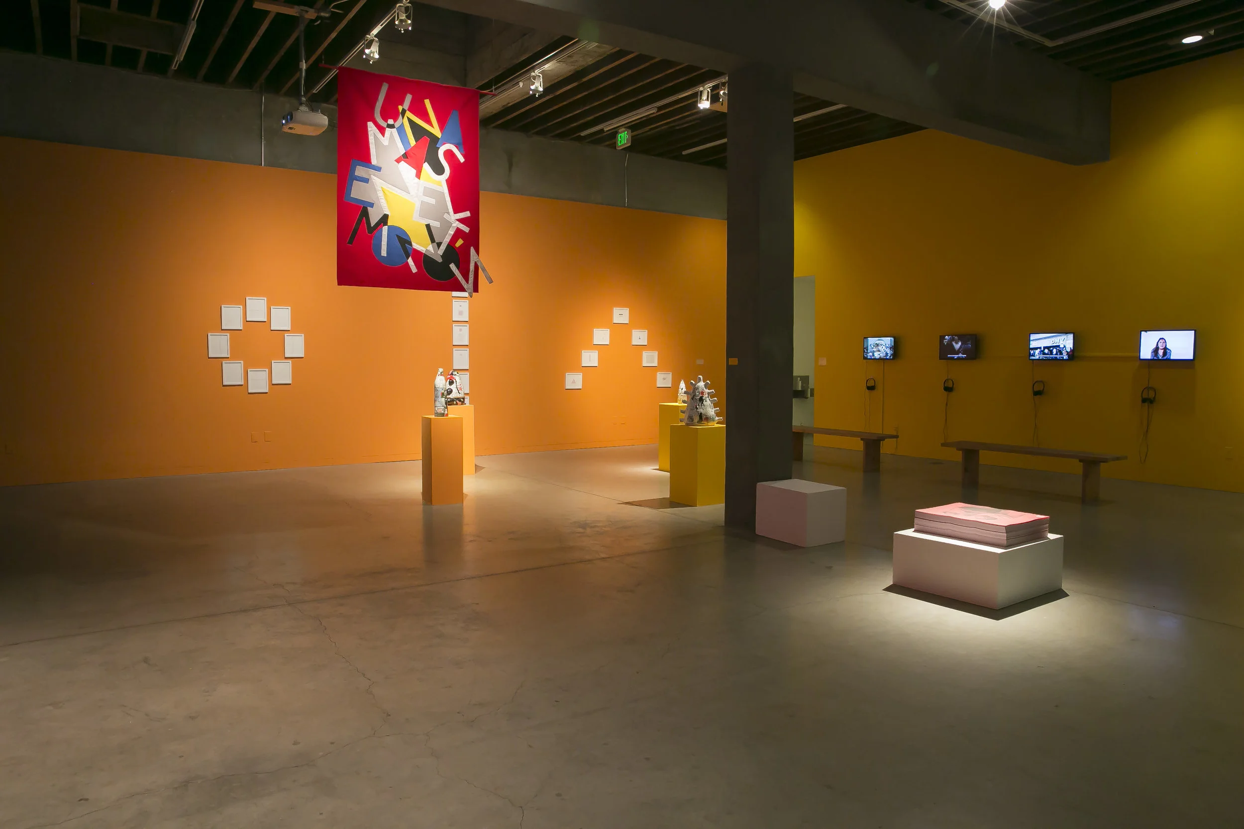  Install shot at Southern Exposure, San Francisco, as part of the Tallest Part of The Arch exhibition 2019. 