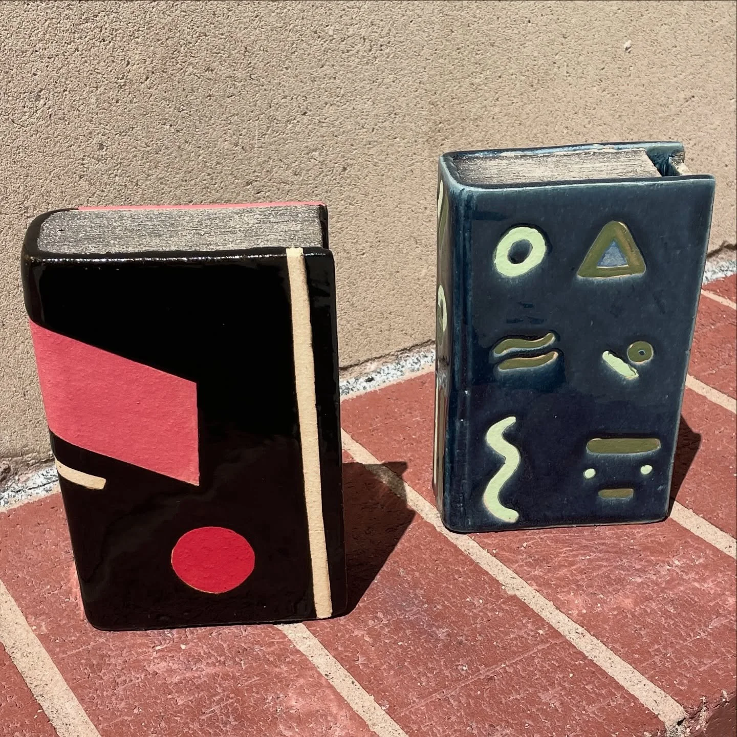 My ceramic libros will be part of the Studio Union "Reunion" Show opening tomorrow @noblestudioschs