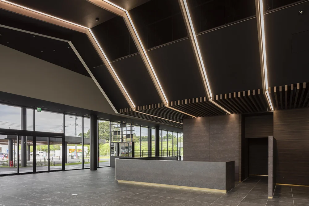 View of the reception counter from the showroom.jpg