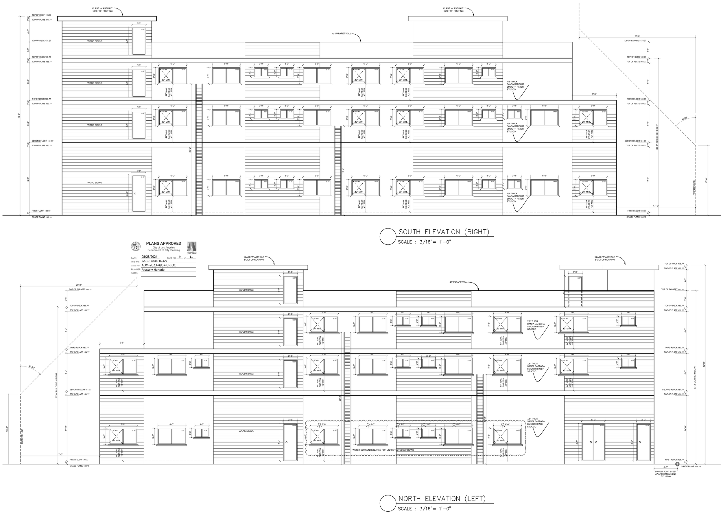Elevations 8426 Broadway_South North.png