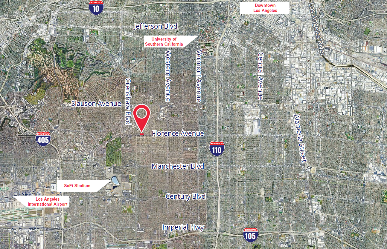 2709-2713 Florence Location Map.png