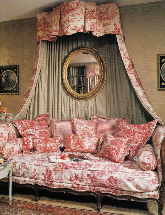 toile de jouy bedroom