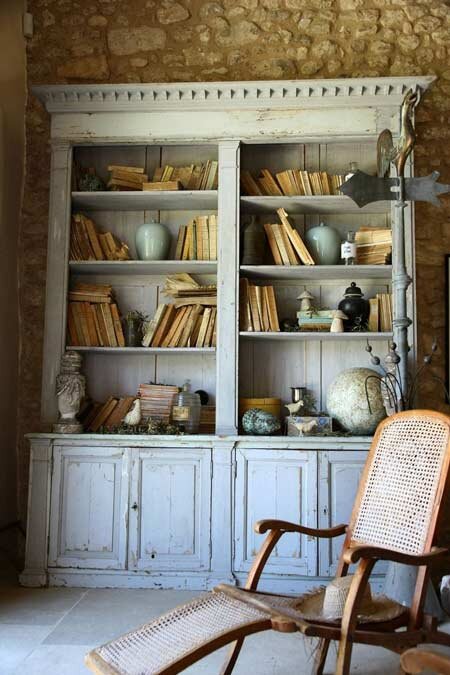 old bookshelf