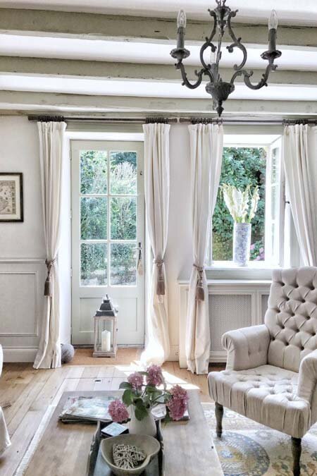 linen curtains