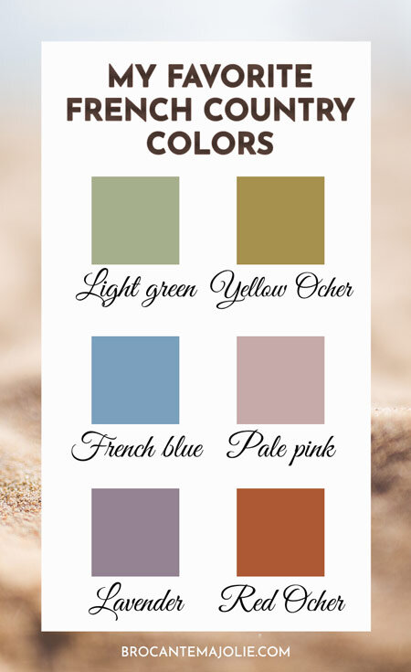 my favorite french country colors