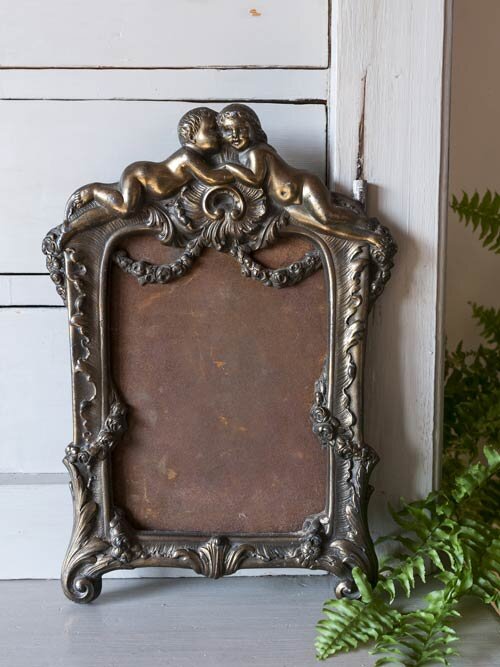 Antique bronze Louis XV photo frame