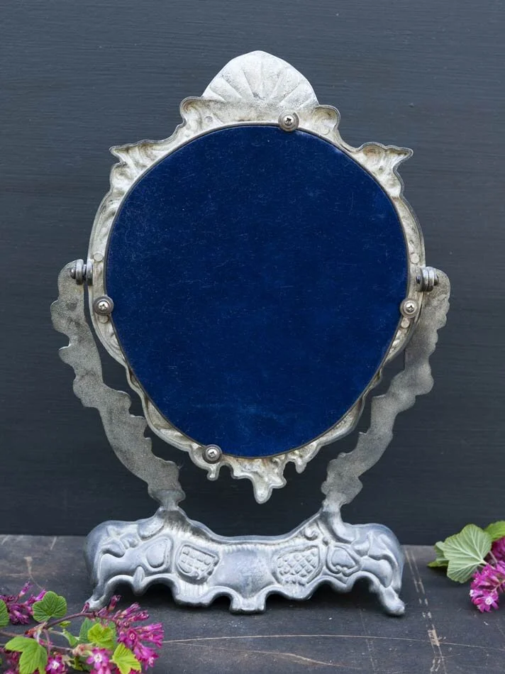Vintage Dressing Table Mirror With Cherubs Decor Brocante Ma Jolie Vintage Dressing Table Mirror With, Antique Metal Dressing Table Mirror