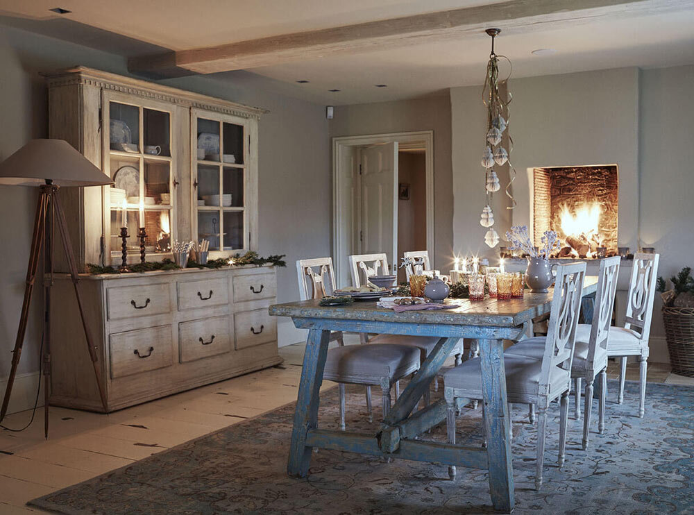 french country christmas home