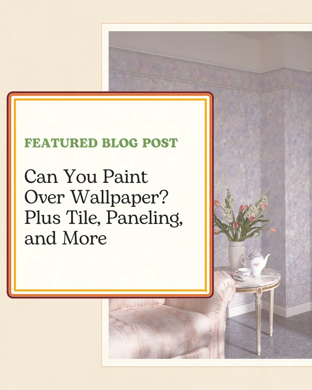 Thinking about painting over wallpaper, tile, or paneling? 🤔 You can&hellip; but should you? Find out in our blog ✨ Link in bio!