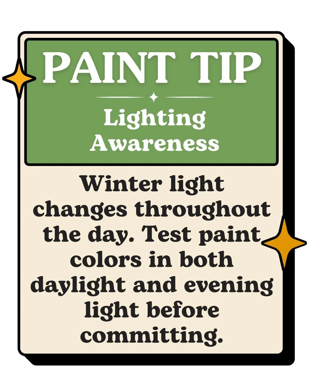 Trust us on this one: test swatches matter.
Paint a few samples, live with them for a day or two, and see how lighting changes the color before going all in.

#ForrestPaint #PaintTips #ColorTesting #TestSwatch #ColorConfidence #InteriorPaint #DIYHome