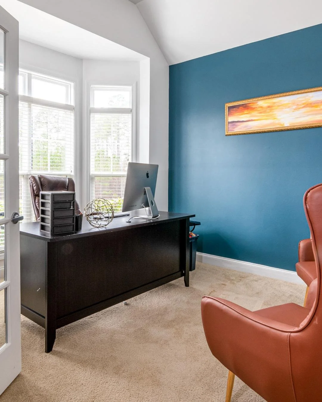 Good lighting starts with the right wall color.
A fresh paint update can brighten your office and create a workspace that feels calm, focused, and functional. 🎨💻

#ForrestPaint #HomeOffice #WorkspaceRefresh #InteriorPaint #PaintInspiration #HomeRef