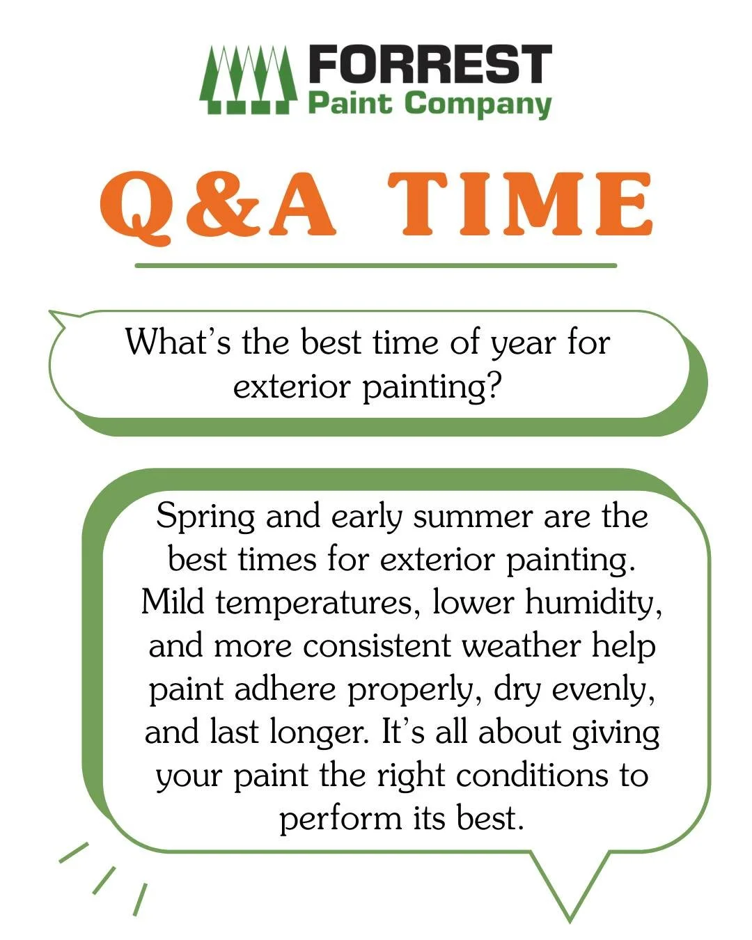 Exterior season is on.
Don&rsquo;t settle for generic paint &mdash; choose products built for the Pacific Northwest. Better durability, better coverage, and performance that lasts.

 #EugeneOregon #ForrestPaint #ShopLocalPNW #HomeImprovement #PNWHome