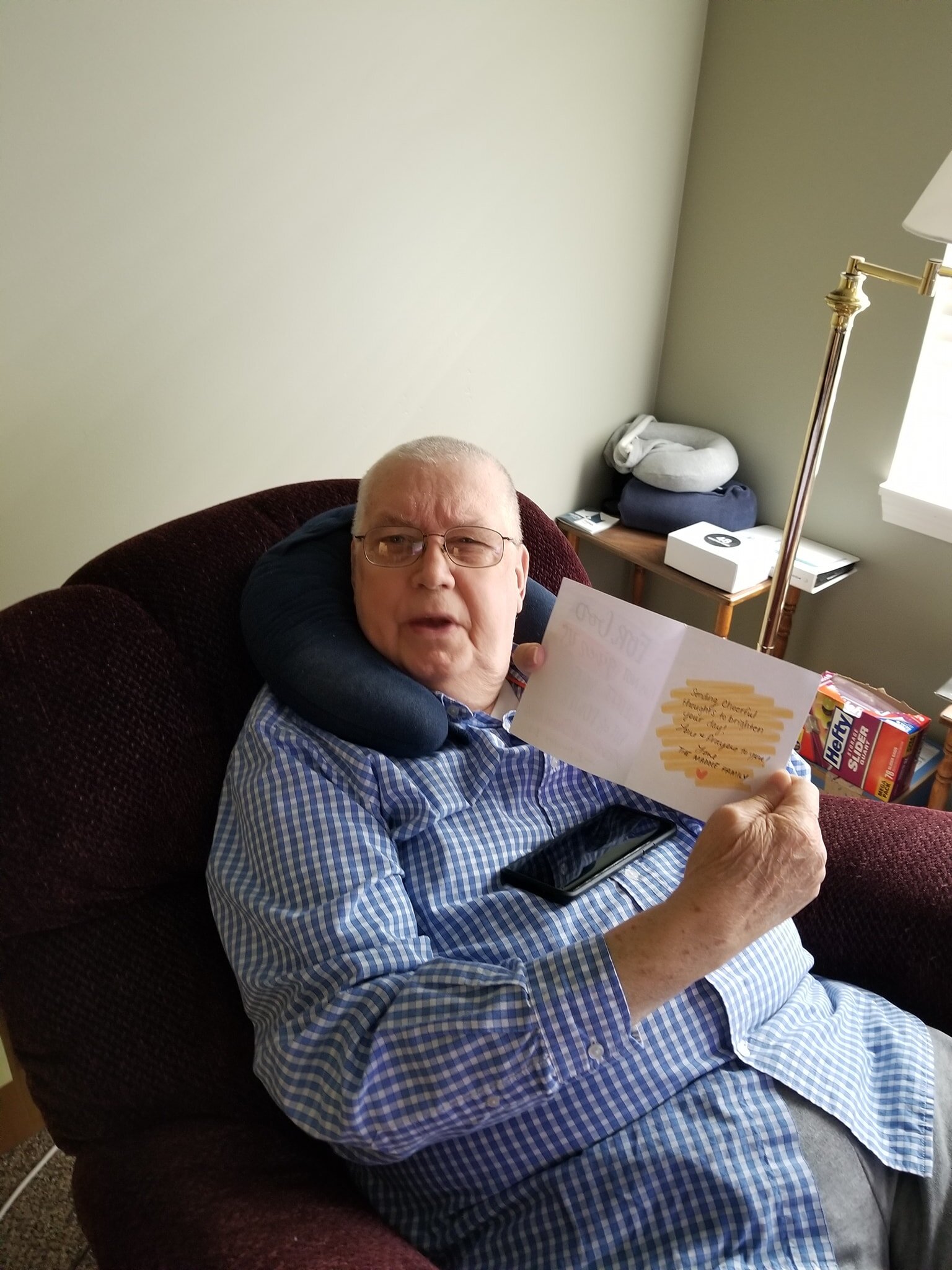 encouragement card opened by nursing home resident during COVD19 resident in southwest missouri.jpg