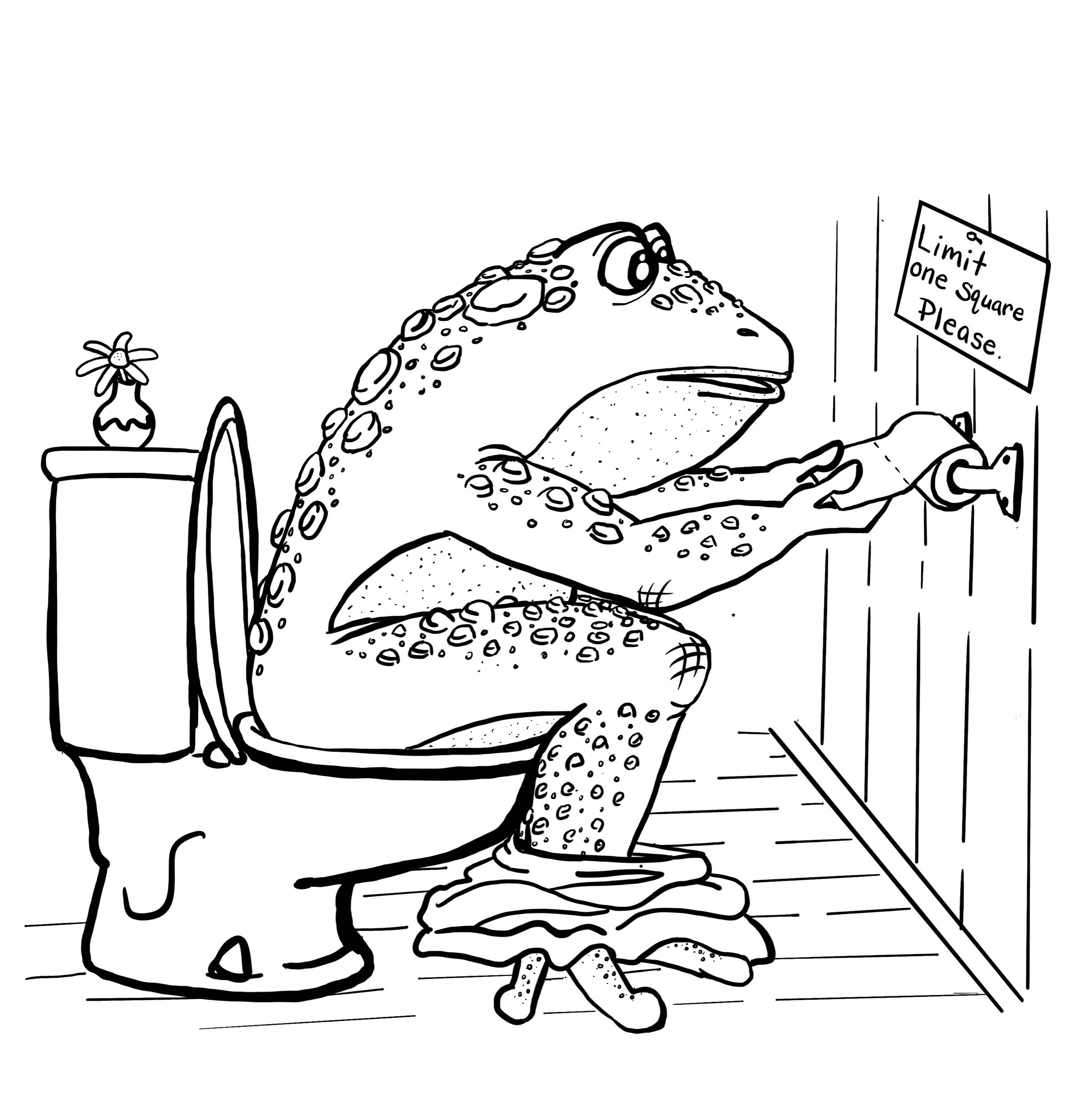 printable coloring book: toilet paper theme — The Joplin Toad