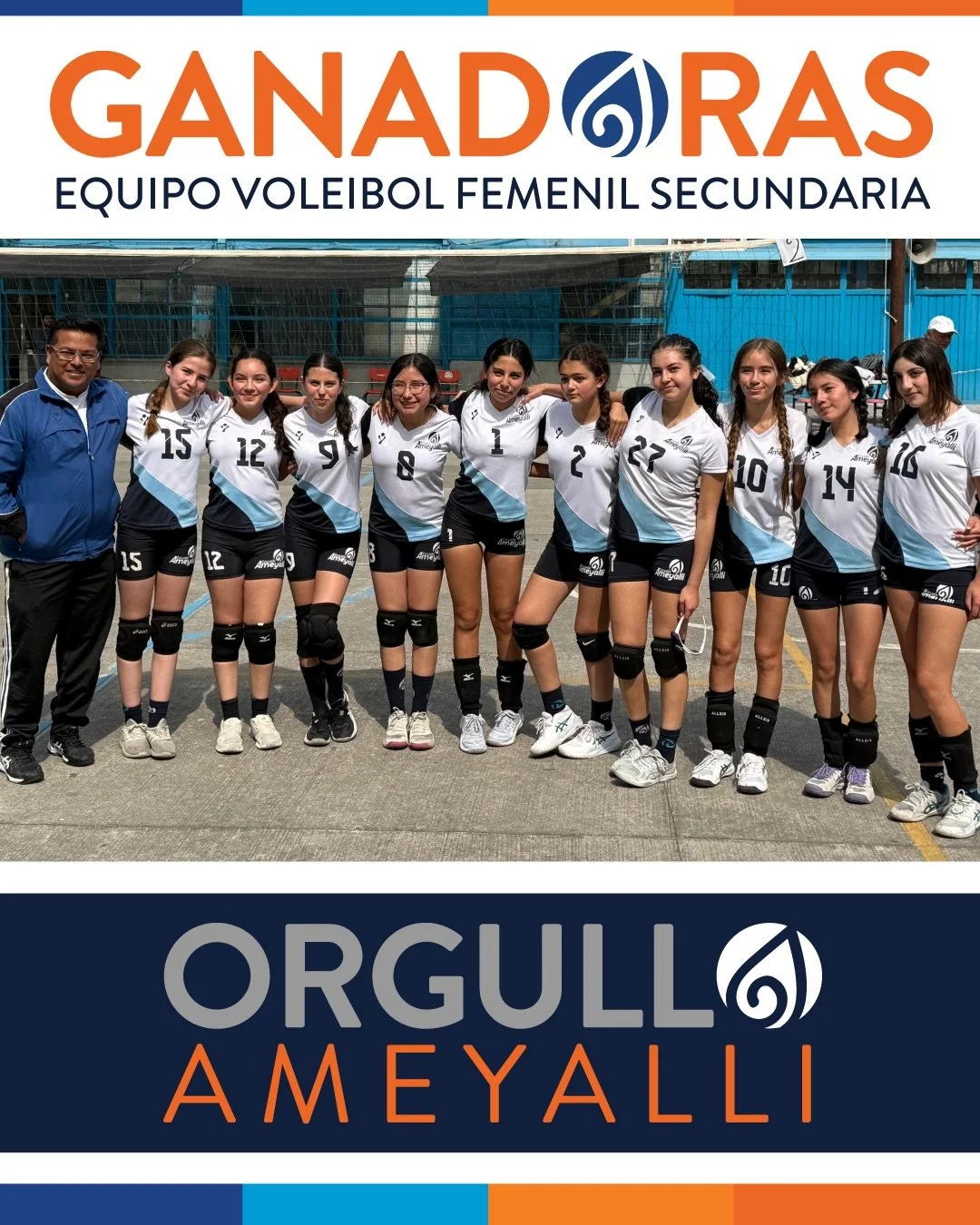 Con mucha emoci&oacute;n felicitamos al equipo de voleibol femenil de Secundaria que gan&oacute; la etapa de Direcci&oacute;n Operativa de los Juegos Deportivos de Educaci&oacute;n B&aacute;sica 2025-2026, en esta disciplina.

&iexcl;Les deseamos muc